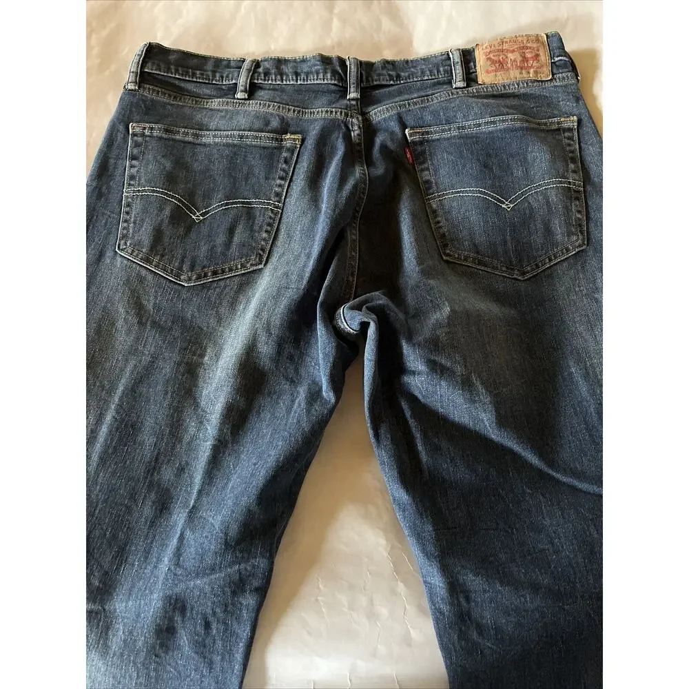 Levi's 514 Jeans Men's 38x32 Blue Denim Y2K Western Outdoor Cotton Travel EUC